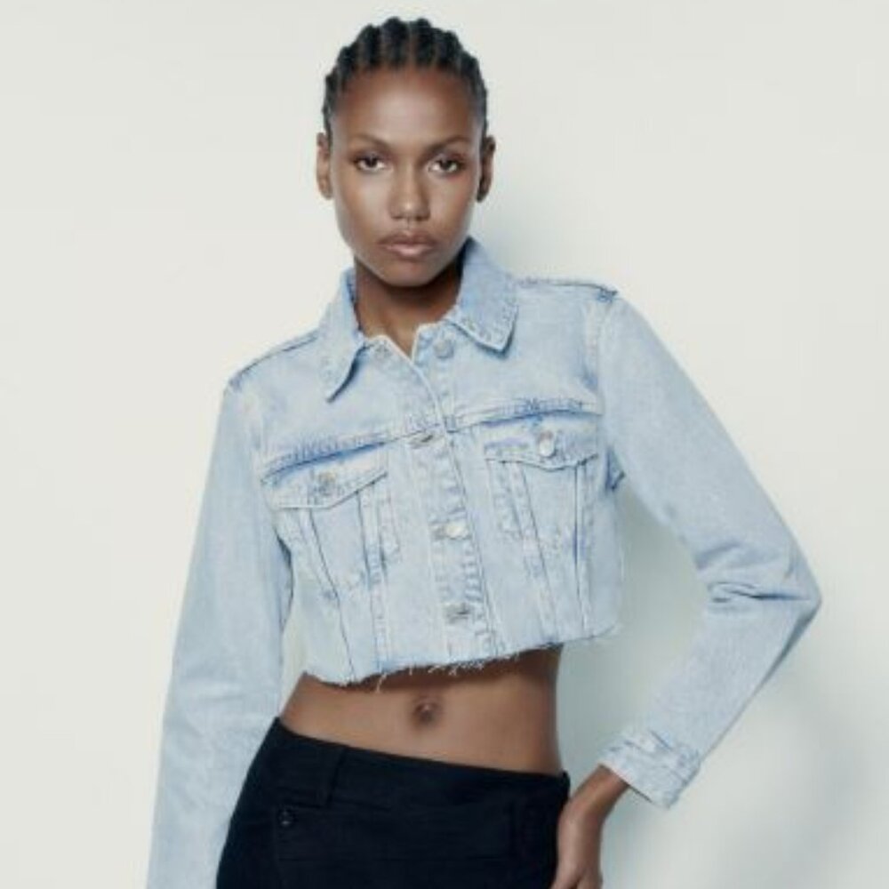 CROPPED DENIM JACKET